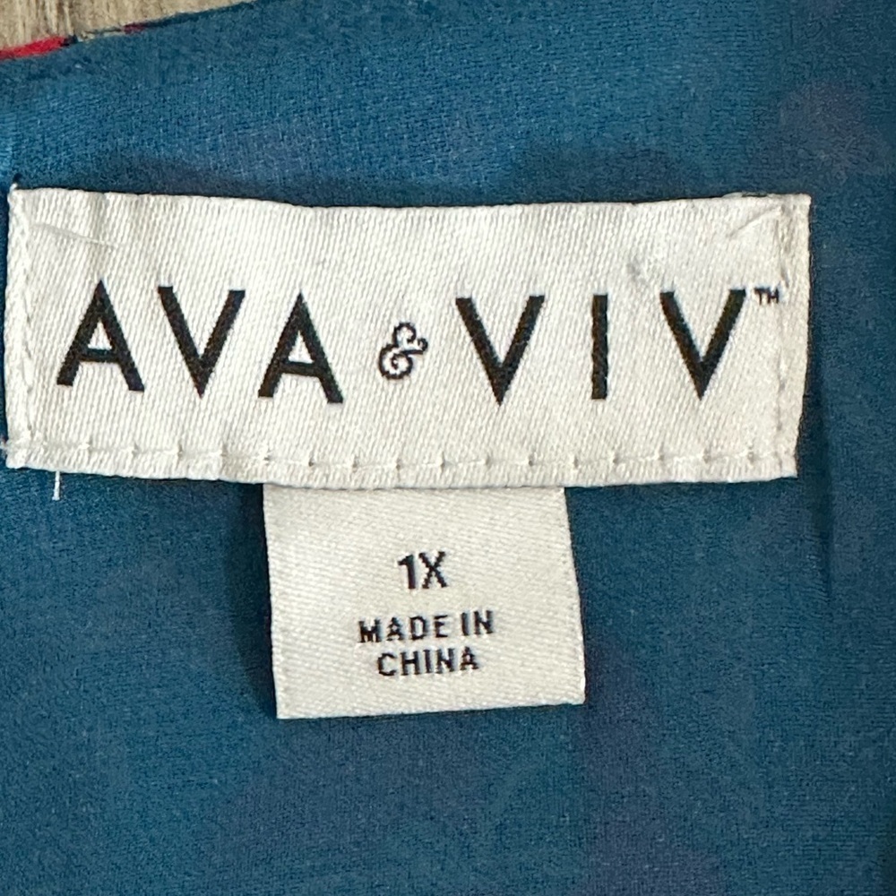 Ava & Viv Teal Blouse ♥️♥️ - Picture 11 of 13